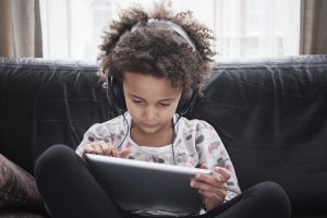 Girl reading a book